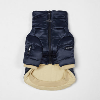 Glossy Zip Up Puffer Ski Jacket - OVERGLAM LONDON