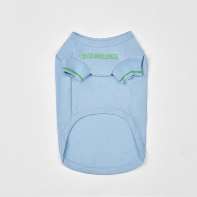 Never Been Naked T-Shirt (Blue) - OVERGLAM LONDON